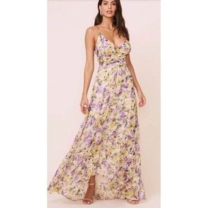 ASTR The Label NWT Womens Amy Floral Dress Maxi Size XS